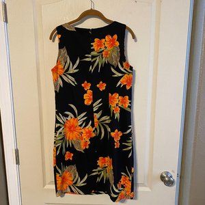 Tropical Print Sheath Dress